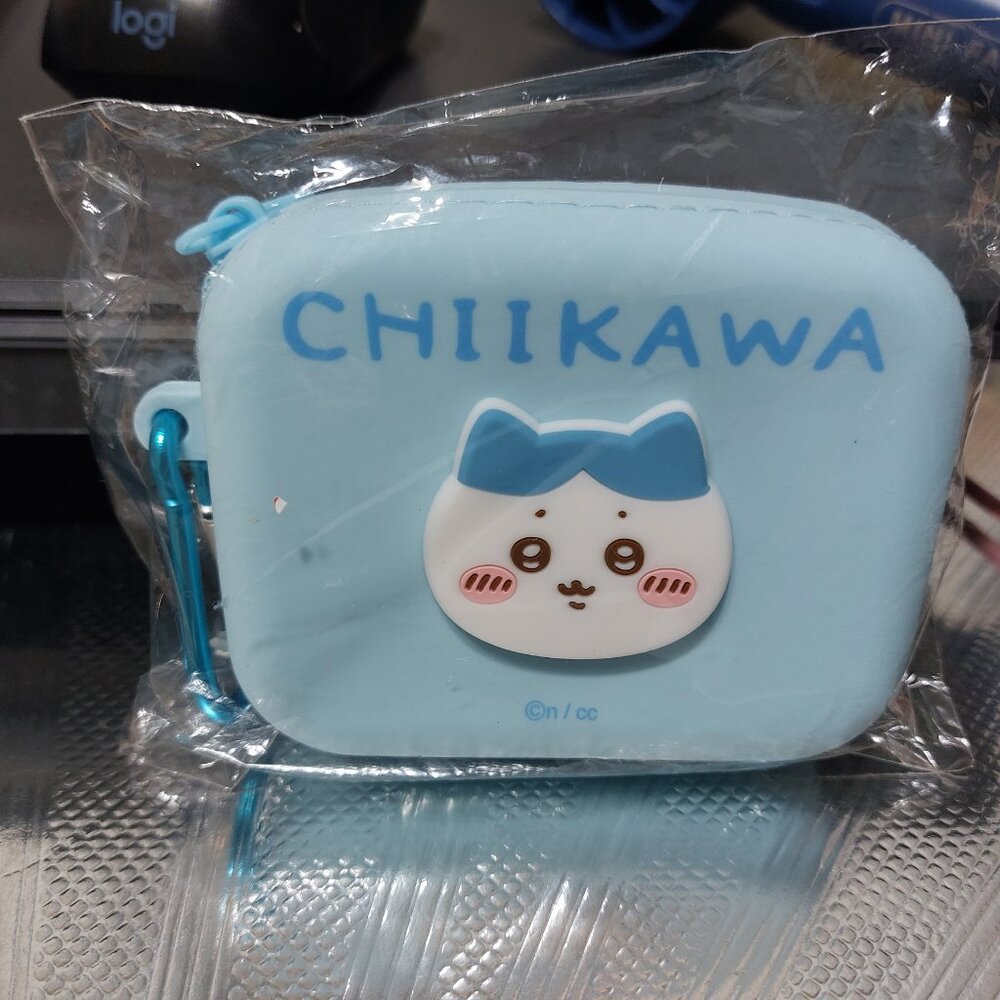 Adorable Cute CHIIKAWA Mini Silicone Pouch Mini Bag Mini Wallet BLUE